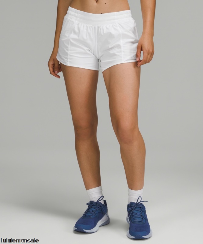 Lululemon Damen DELULU281 | Weiß Hotty Hot Low-rise Gefüttert Kurz 4
